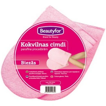 Kokvilnas cimdi Beautyfor, 1 pāris