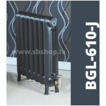 Beigelai čuguna radiators BGL-610-J (10 sekc.), BG