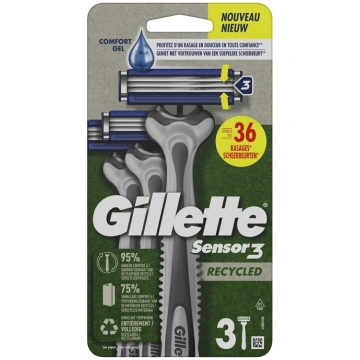 NONE GILLETTE Sensor3 vienreizlietojami skuvekļi 3