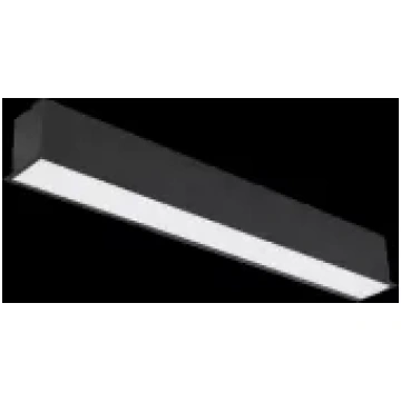20W melns padziļināts, lineārs LED gaismeklis ESNA