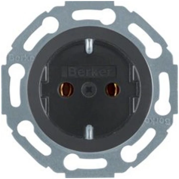 Berker 1930 Gniazdo SCHUKO czarne 474521 474521