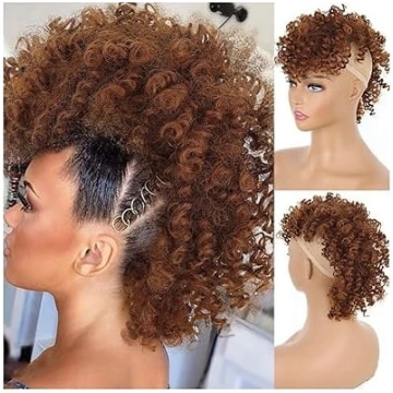 1 gab Sintētisko matu Updo Afro Ponytail ar cirtai