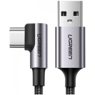Ugreen USB - USB Type C angled cable 2m 3A gray (5