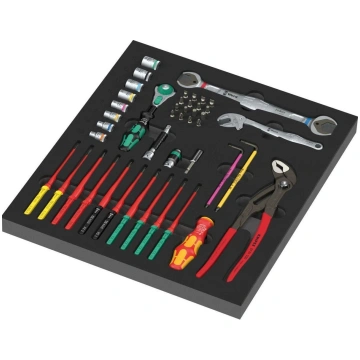 Wera 9753 KK apkopes komplekts ar putuplasta ielik