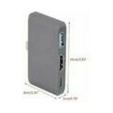 RoGer RO-AD2 (3 in 1) USB-C Multiport Adapteris / 