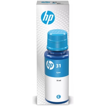 HP 31 ciāna tintes pudele 1VU26AE
