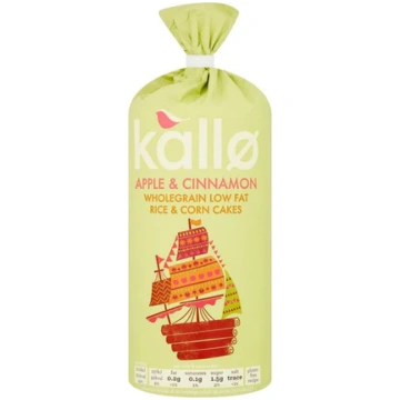 Kallo Apple & Cinnamon Rice Cake Thins 127g