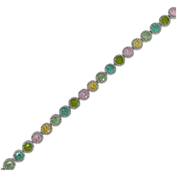 Pastel Rainbow Bracelet Silver Splendi