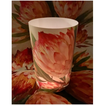 Robijn Protea Candle Shade / Lantern Tableart