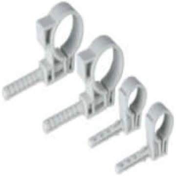 Viendaļīgs cauruļu stiprinājums (pelēks) D20mm - D