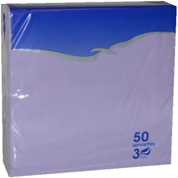 *Galda salvetes 33x33 3x violeta 50gab./pac