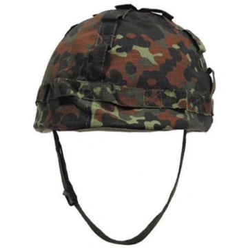 Helmet with Flecktarn plastic coating MFH