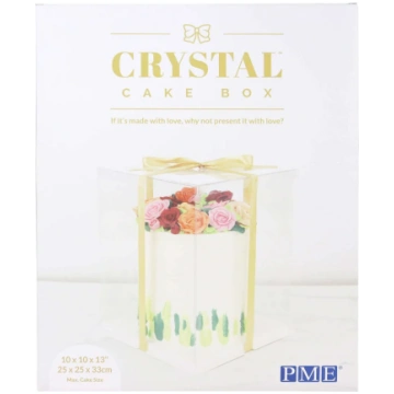 Caurspīdīga kūku dāvanu kaste PME Cake Crystal Cak