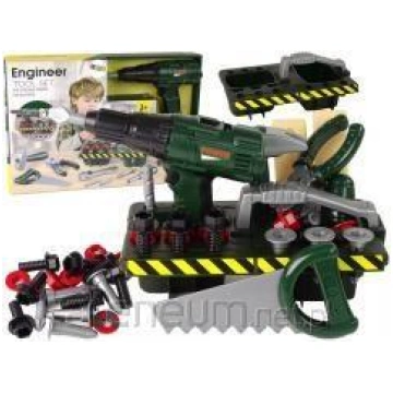 DIY Kit Organizer Battery Operated Screwdriver Gre