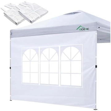 Gazebo sānu paneļi ar logu un Velcro stiprinājumu 