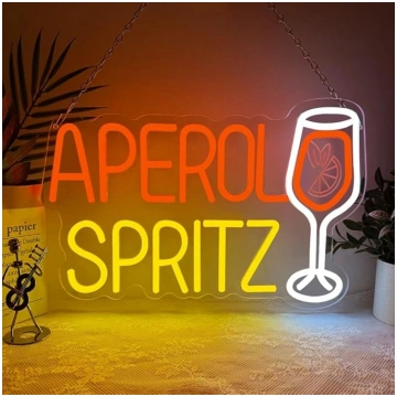 Kokteiļu neona zīme, Aperol Spray Bar LED zīmes si