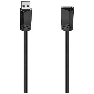Hama USB Extension Cable, 1,5 m, black - Cable (00