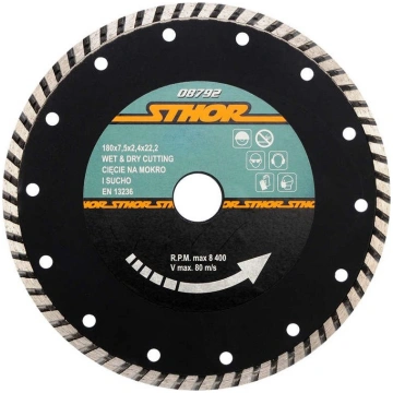 Dimanta griešanas disks (Turbo) 180mm (08792)