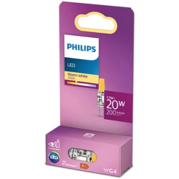 PHILIPS LED 20W G4 WW 12V ND micro spuldze 37,5mm 