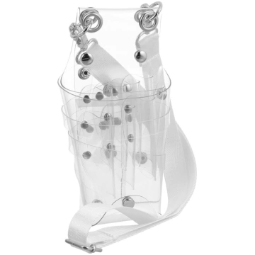 Angoily caurspīdīga PVC friziera instrumentu soma