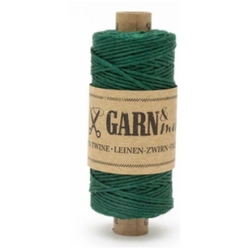 Aukla Hunter green, 45 m spole, 100% lins