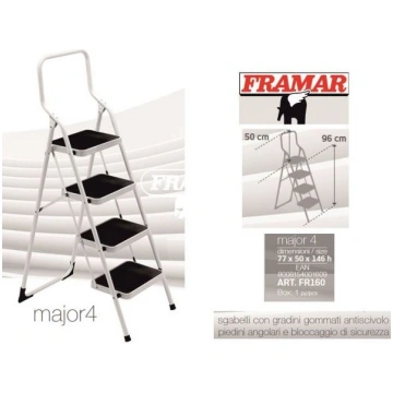 SGABELLO MAJOR 4 ACCIAIO 150KG Framar
