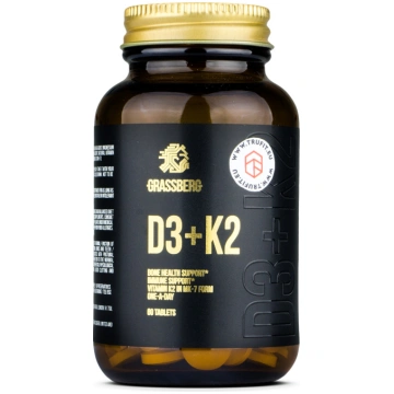 Vitamin D3 + K2 Grassberg 60 kapsulas