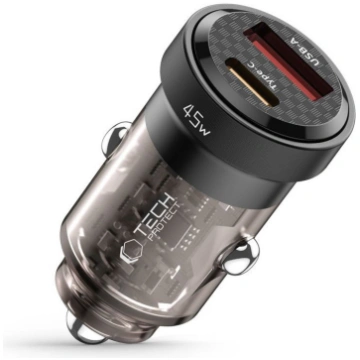 Tech-Protect CC45W Car Charger USB-C PD 45W / USB-