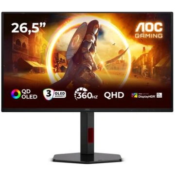 Monitors AOC Gaming, Q27G4SDR, QD-OLED, 360 Hz, QH