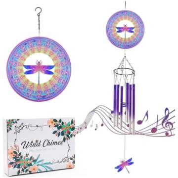 Vēja zvaniņš ar Dragonfly Wind Spinner, dāvanas vī