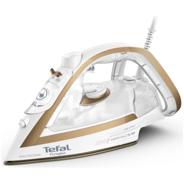 TEFAL Puregliss FV8042E0 Steam Iron 2900W Gold Whi
