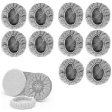 Spare round microfiber cloth for window cleaning r
