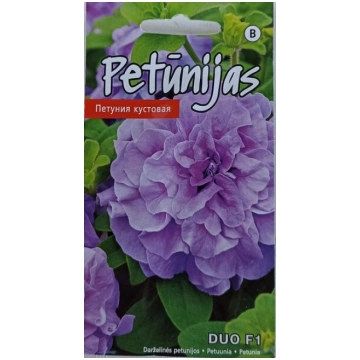 Petūnijas Duo F1, violetas Kurzemes sēklas