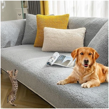 Sofa Protector Non-Slip L Shape Corner Sofa Cover 