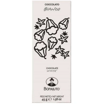 CIOCCOLATO PURO BIANCO GR.45 DOLCERIA BONAJUTO COD