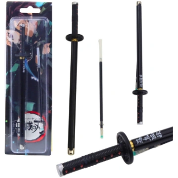 Katana Sword Anime Ballpoint Pen Metāls Black Ink 