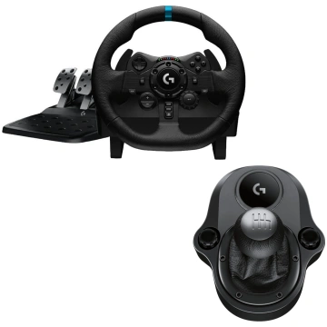 Logitech G923 + Driving Force Shifter, PS5/PS4 un 