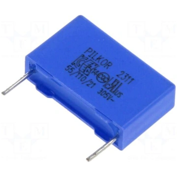 Capacitor: polypropylene | X2 | 100nF | 305V | THT