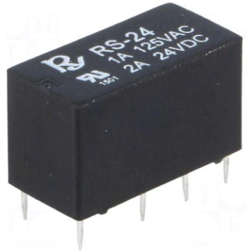 Relay: electromagnetic | DPDT | Ucoil: 24VDC | Ico