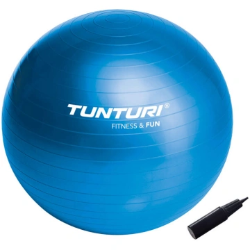 Vingrošanas bumba Tunturi ar pumpi, 55 cm, zila