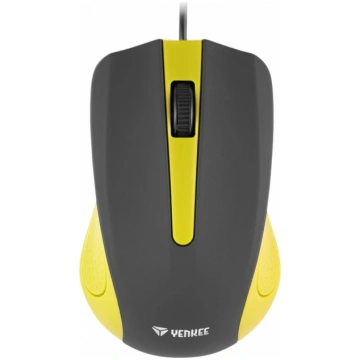 YENKEE USB wired mouse, three buttons, rubberized