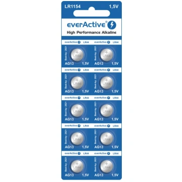 G13 baterijas 1.5V everActive Alkaline LR1154/LR44