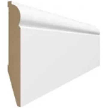 Grīdlīste MDF Evera profilēta balta EV901 16x100x2