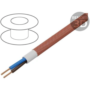 Wire; YTLY; 2x0.5mm2; round; stranded; Cu; textile