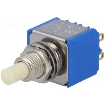 Switch: push-button | Pos: 2 | DPDT | ON-(ON) | Il
