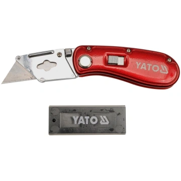 FOLDING LOCK-BACK UTILITY KNIFE (YT-7534) Yato
