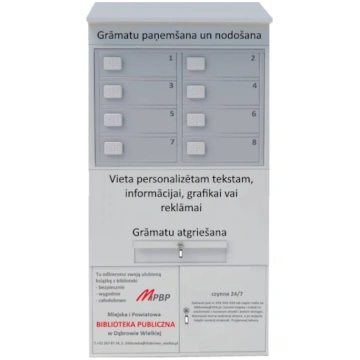 Grāmatu pakomāts BIBLIOBOX 8, bibliomāts BT42