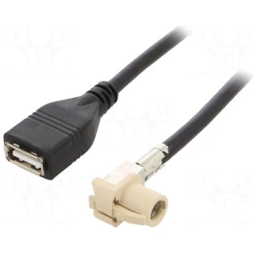 Cable | 1m | Fakra HSD plug angled,USB A socket | 