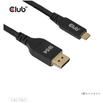 Club3D Video kabelis CAC-1563, 2 m, USB Type-C, Di