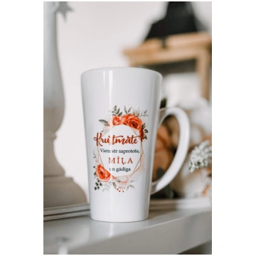 Latte krūze ''Krustmāte. Mīļa'&apos